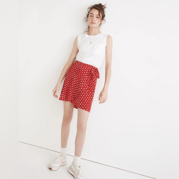 Madewell Wrap Mini Skirt in Bandana Flower - Size 12 - Picture 1 of 11